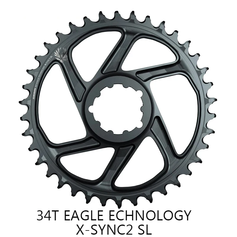 

For 34T X-SYNC2 SL Chainring Narrow Wide Bicycle Direct Mount Chainring 34T Mountain Bike Chainwheel 3mm Offset MTB Crown