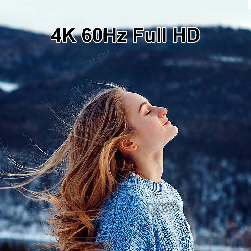 4K 60Hz HDMI Splitter 1x4 Video Splitter HDMI2.0 3D 1 in 4 Out Same Display Video Converter for PS4 Camera PC To TV Projector