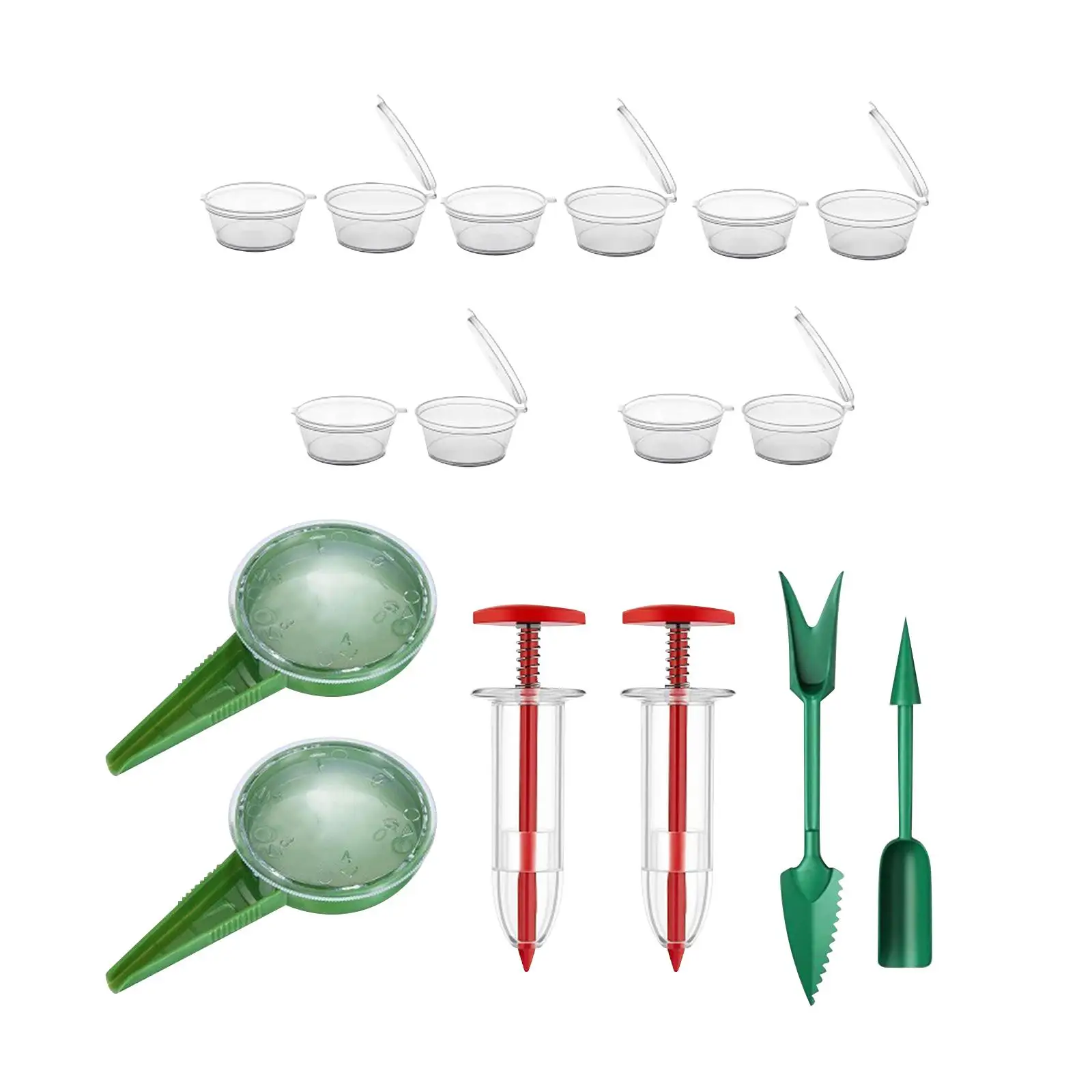 Mini Seed Spreader Set Lightweight Planter Tool Small Reusable Seed Spreading Handheld Seed Planter Seedling Dibber and Widger