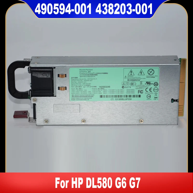 

498152-001 490594-001 438203-001 HSTNS-PL11 Original 1200W For HP DL580 G6 G7 Server ATX Power Supply 100% Tested