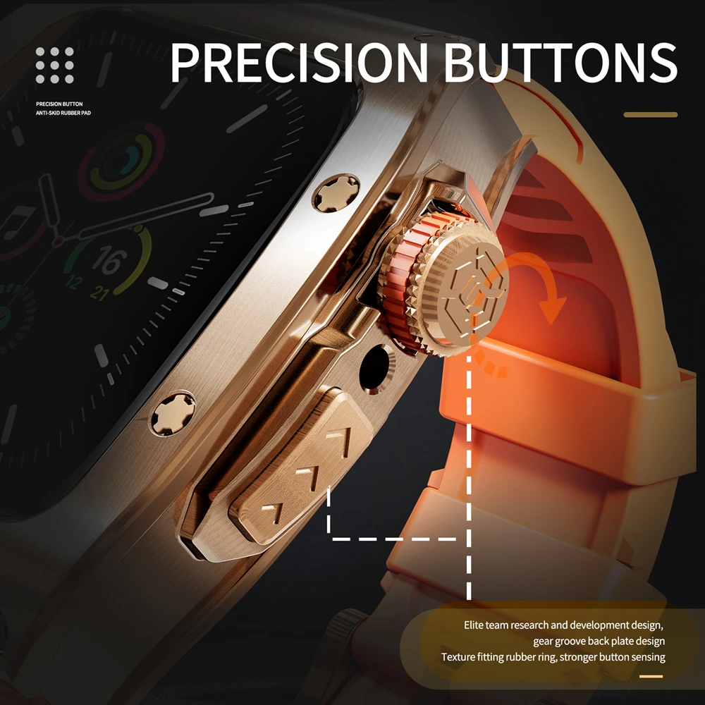 Heavy-Duty Stainless Steel Shockproof Rubber Case