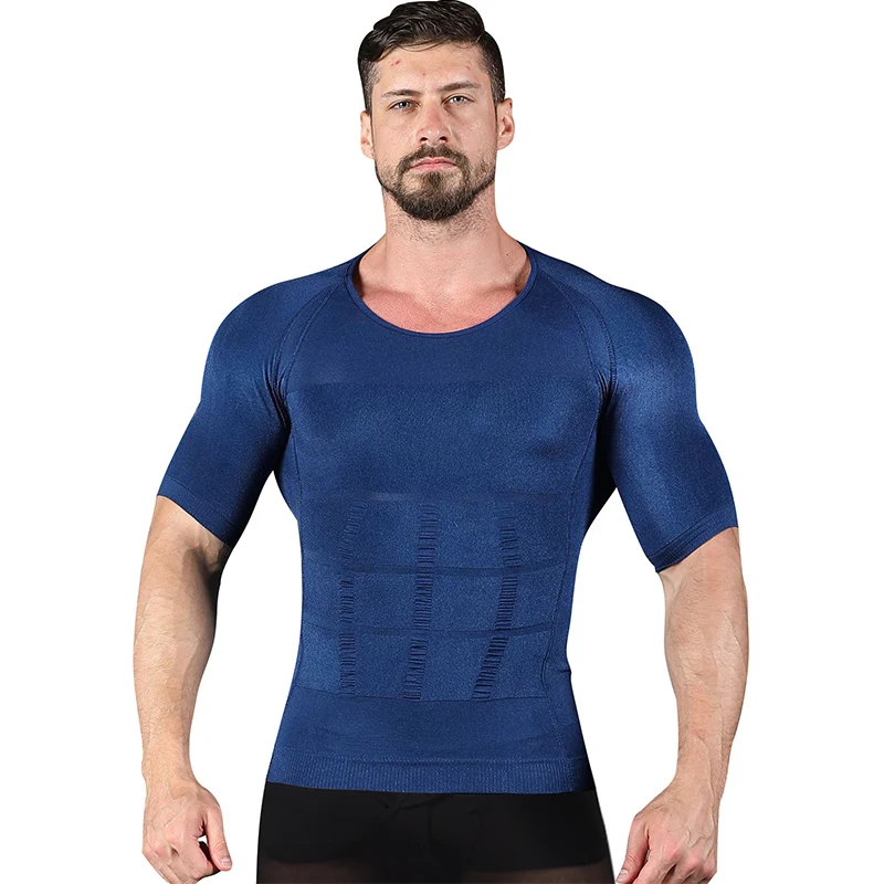 T-shirt Gainant Homme - Compression Ventre Et Poitrine - Shapewear Minceur Style Corset - 6