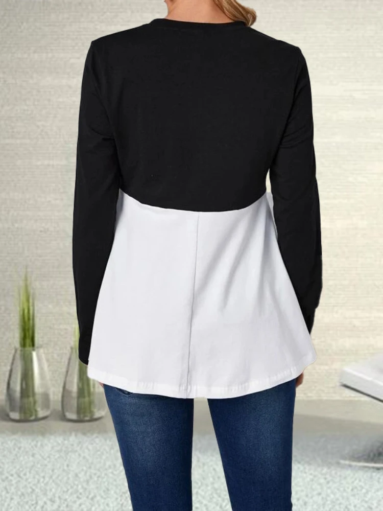 Women Maternity T-shirt Clothes Summer Fall Long Sleeve Nursing Top Breastfeeding Shirts Pregnancy Clothes Female body y2k tops 5