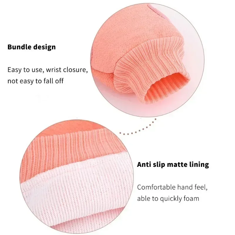 1PC Bath for Peeling Exfoliating Body Scrubber Glove Body Wash Mitt Rub Dead Skin Gloves for Shower Back Scrubber SPA Washcloth 5