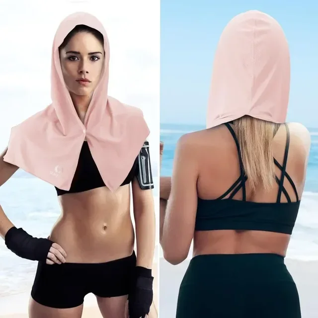 1PC Cooling Hoodie Towel Cooling Towel Quick Drying Absorbent Towels Sports Fitness Camping Cycling Suitable for Hot Weather 2