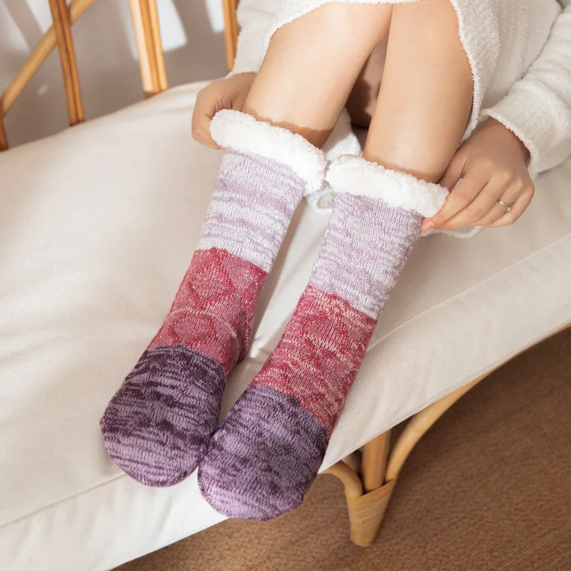Lot De 3 Chaussettes A2Z Femme - Unies Brossées, Chaudes D'hiver - Neuves