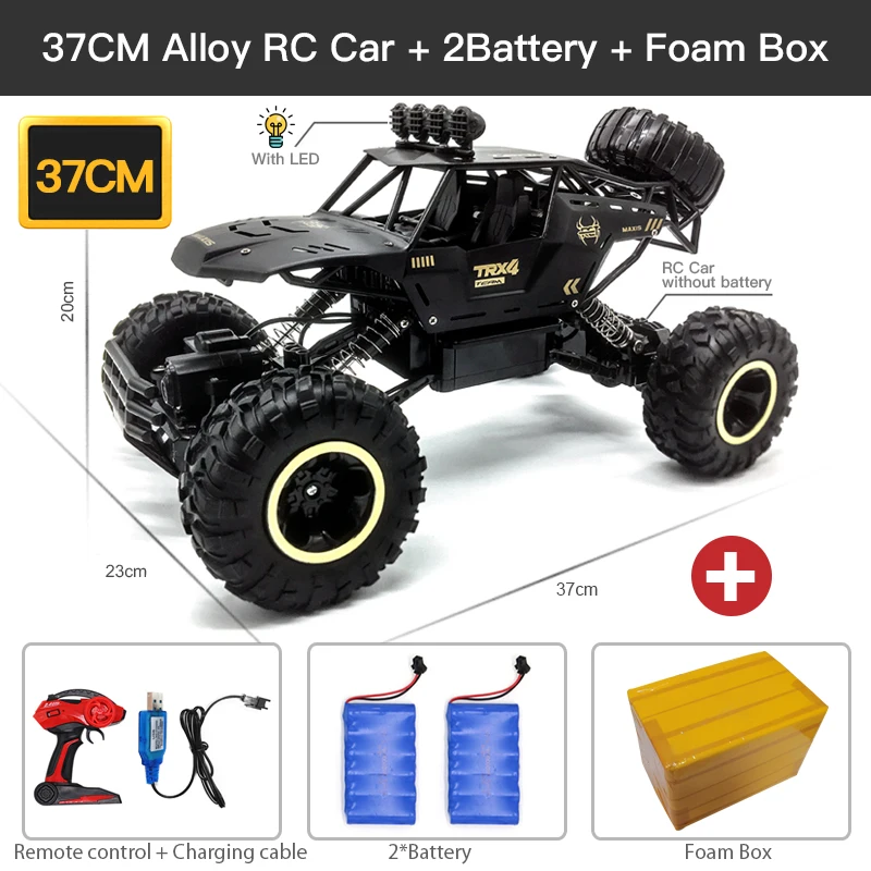 4WD 2.4GHz Remote Contro Car Wireless Remote Control Off-road Vehicle Control Model Off-road Vehicle Control Truck Children Toys lightning mcqueen remote control car RC Cars