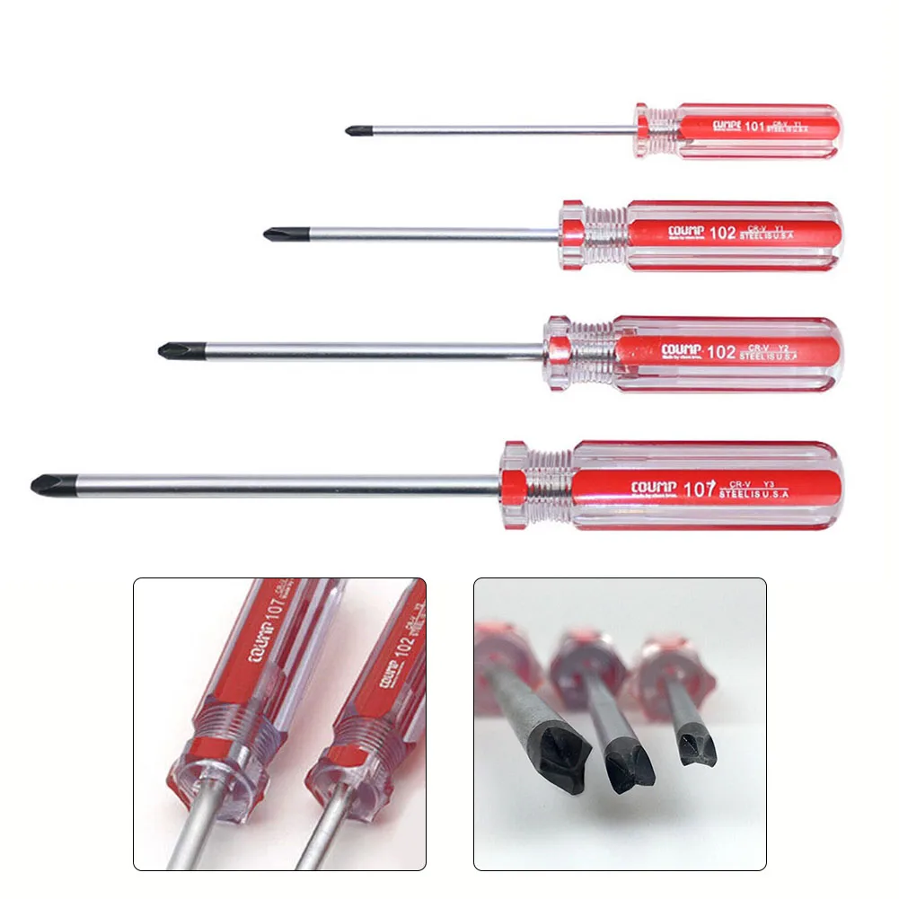 

4pcs Y-Shaped Screwdriver Set Nonslip Magnetic Tri-Wing Screwdriver Y0 Y1 Y2 Y3 Chrome Vanadium Steel Screwdriver Hand Tool