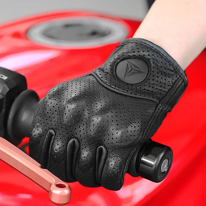 Motorcycle Gloves Motorcycle Gloves Men Women Moto Leather Carbon Cycling Winter Gloves Motorbike Motorcross ATV Motor
