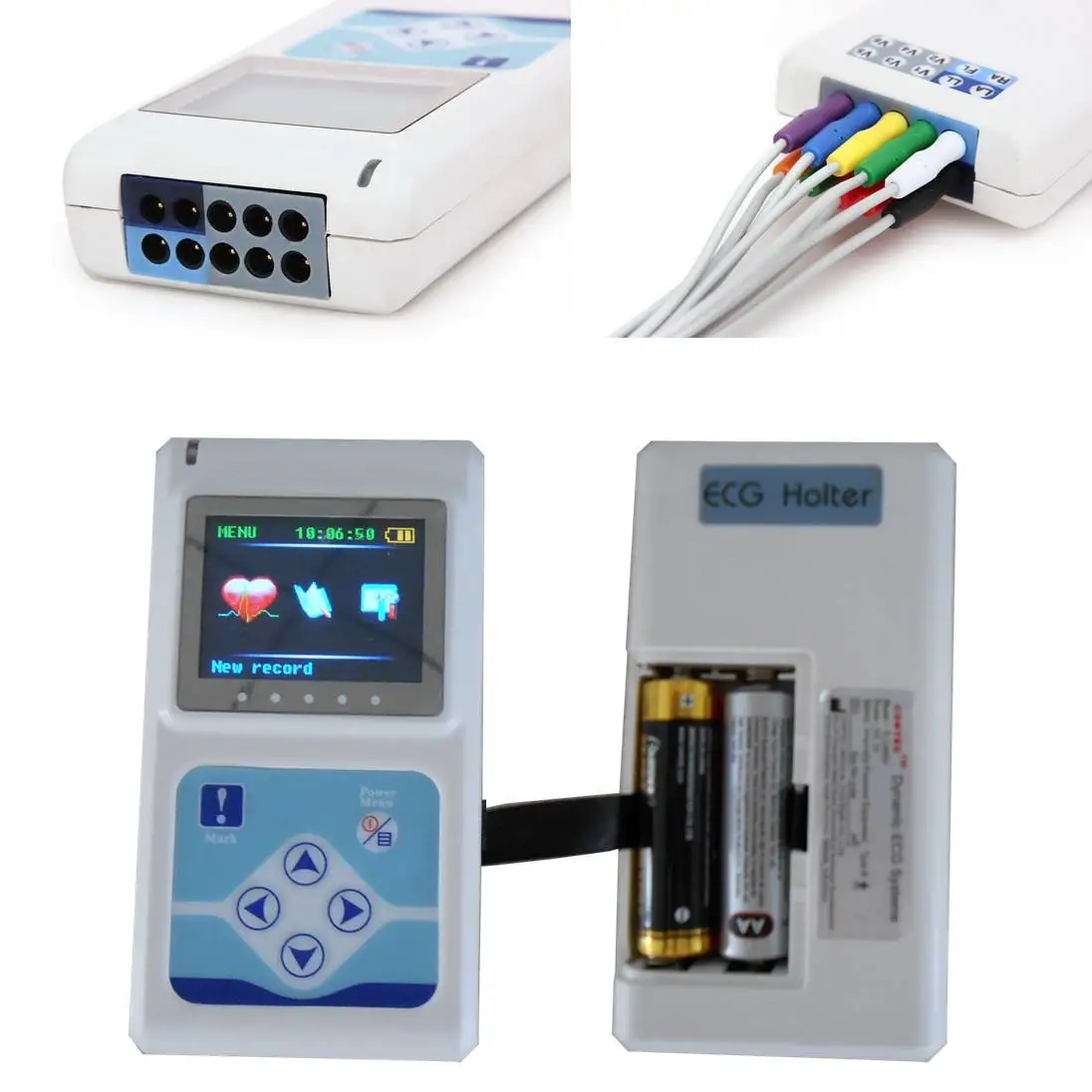 CONTEC 24H 3-Lead Dynamic ECG Holter Monitor EKG System Machine,Pacemaker Analyzer,Software(Download Onilne) TLC9803