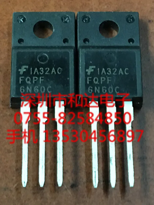 

5PCS-10PCS FQPF6N60C TO-220F 600V 5.5A ORIGINAL STOCK NEW