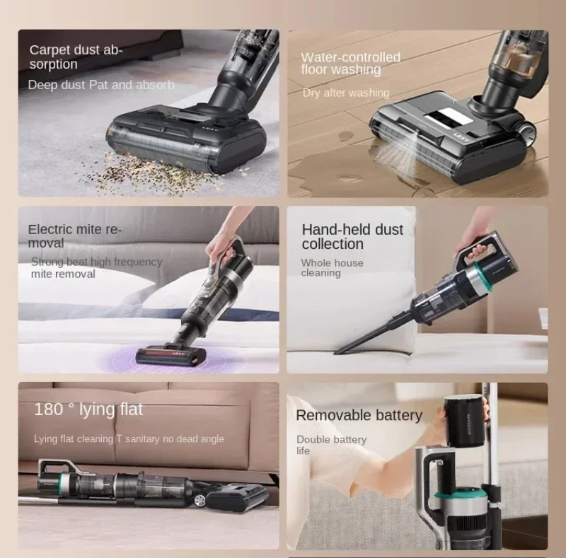 Lake Sirius S6 Floor washer Household appliances Wash suction sweep mop 3-in-1 cleaner mite removal vacuuming 3