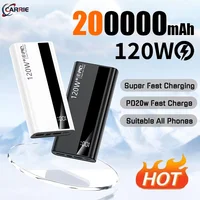 200000mAh PD20W Power Bank High Capacity Super Fast Charging Portable External Battery For iPhone Samsung New 1