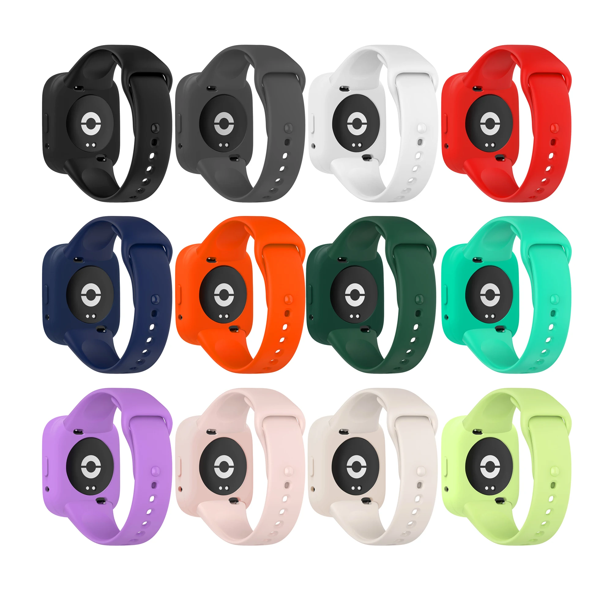 Silicone Case For Redmi Watch 3 Active Watch Protective Shell Watchband and Cover Colorful Watch Accessories