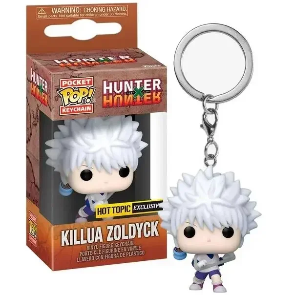 Funko Pop Pocket Pop Portachiavi Hunter Killua Zoldyck Vinyl Toy Figures Collection Model Toys For Children Birthday Gift