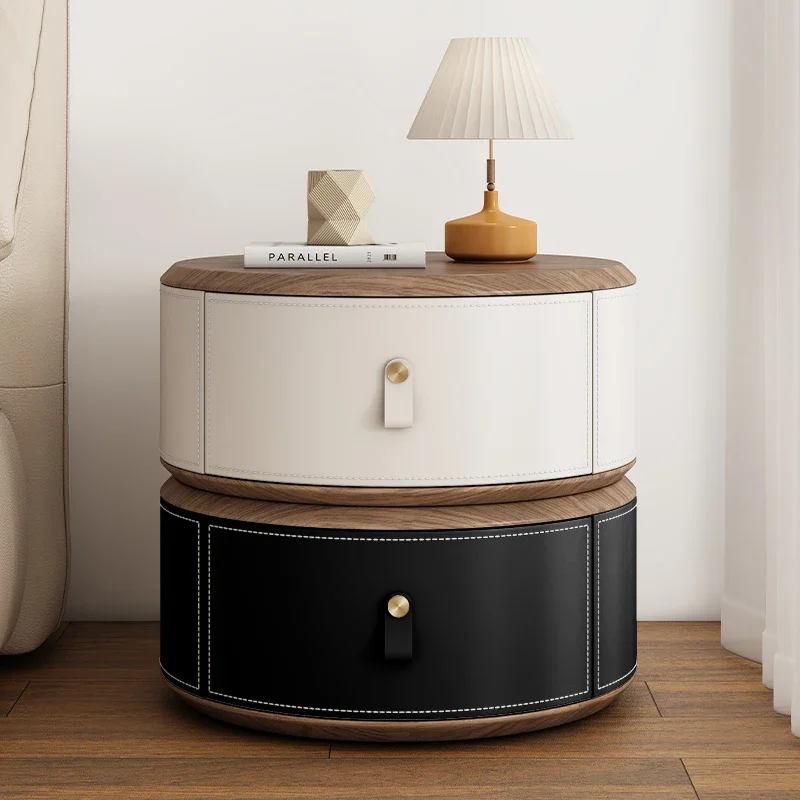 Table De chevet De Style rond, Design esthétique, moderne, gain De place, meubles De chambre à coucher élégants Premium 1 Table De chevet De Style rond, Design esthétique, moderne, gain De place, meubles De chambre à coucher élégants Premium 1