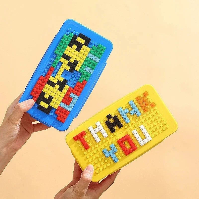 Colorful Building Blocks Portable Lunch Box