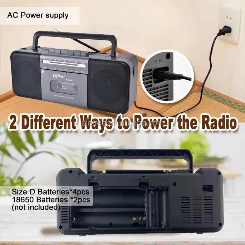 PX-700BT 레트로 휴대용 올드 USB 멀티밴드 라디오, 무선 블루투스 스피커, 스테레오 카세트 녹음기, TF/MP3 플레이어, 자동 정지