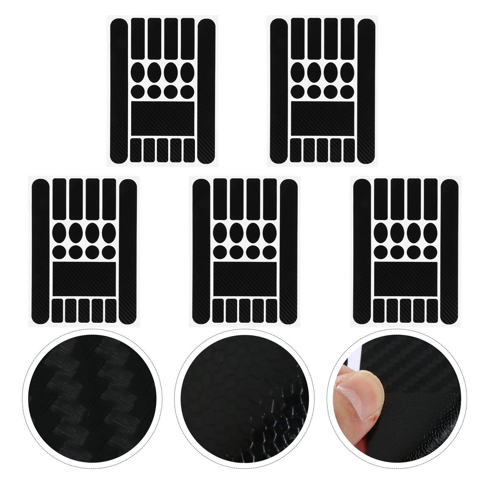 

5 Sets Bike Frame Chain Protective Sticker Decals Mountain Bicycles Stickers