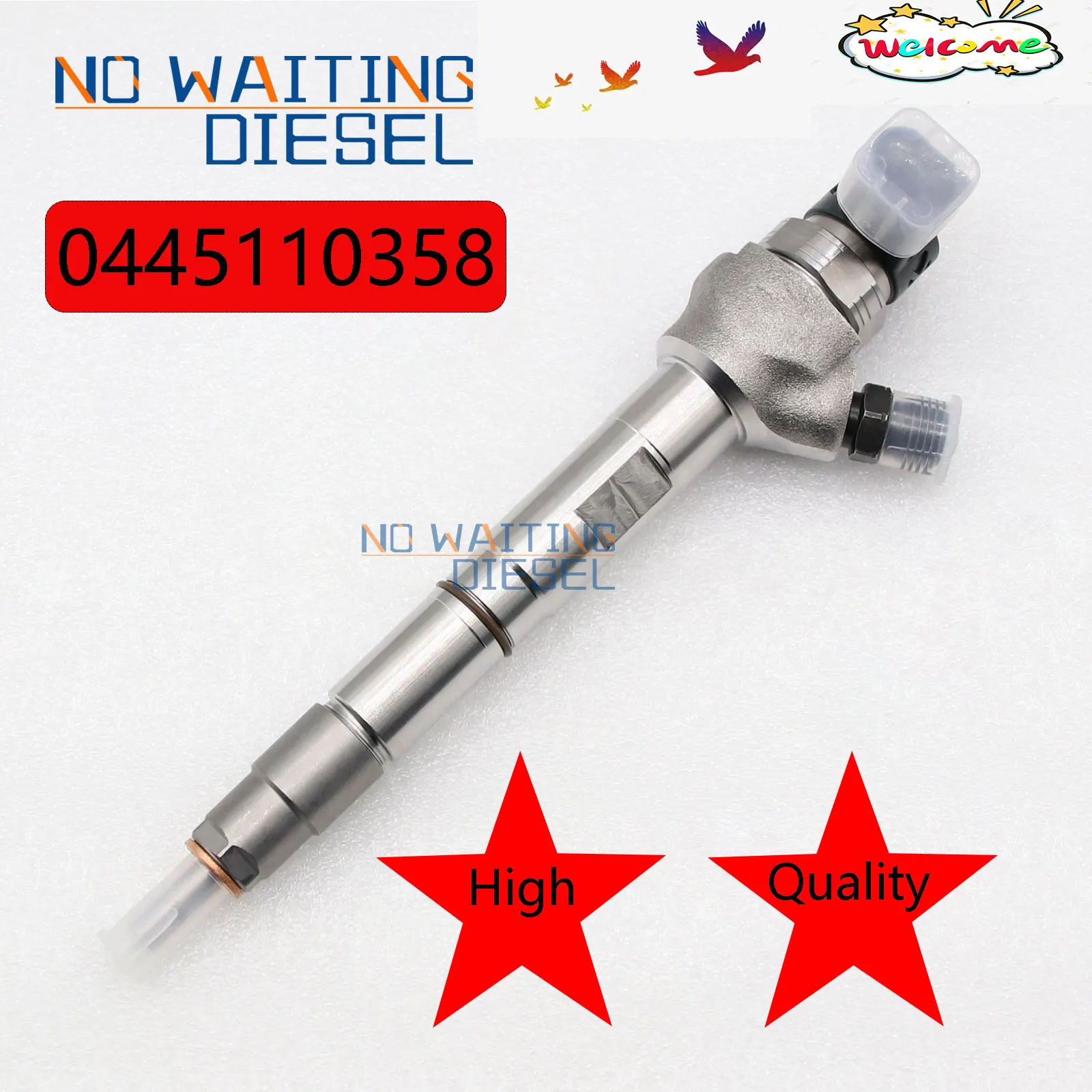 Nuovo 0445110358 Gruppo Iniettore Di Carburante 0 445 110 358 Iniettore Common Rail 0445 110 358 Per Iniezione Bosch