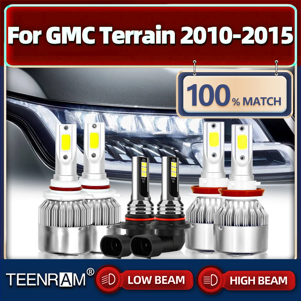 

LED Car Lights H11 9005 HB3 LED Canbus Headlight Bulb 60000LM 360W Auto Lamp 12V For GMC Terrain 2010 2011 2012 2013 2014 2015