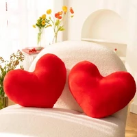 Cute Heart Shaped Pillow Soft Plush Throw Pillows Living Room Decor Valentines Day Wedding Gifts Love Pillow Heart Sofa Cushion 1