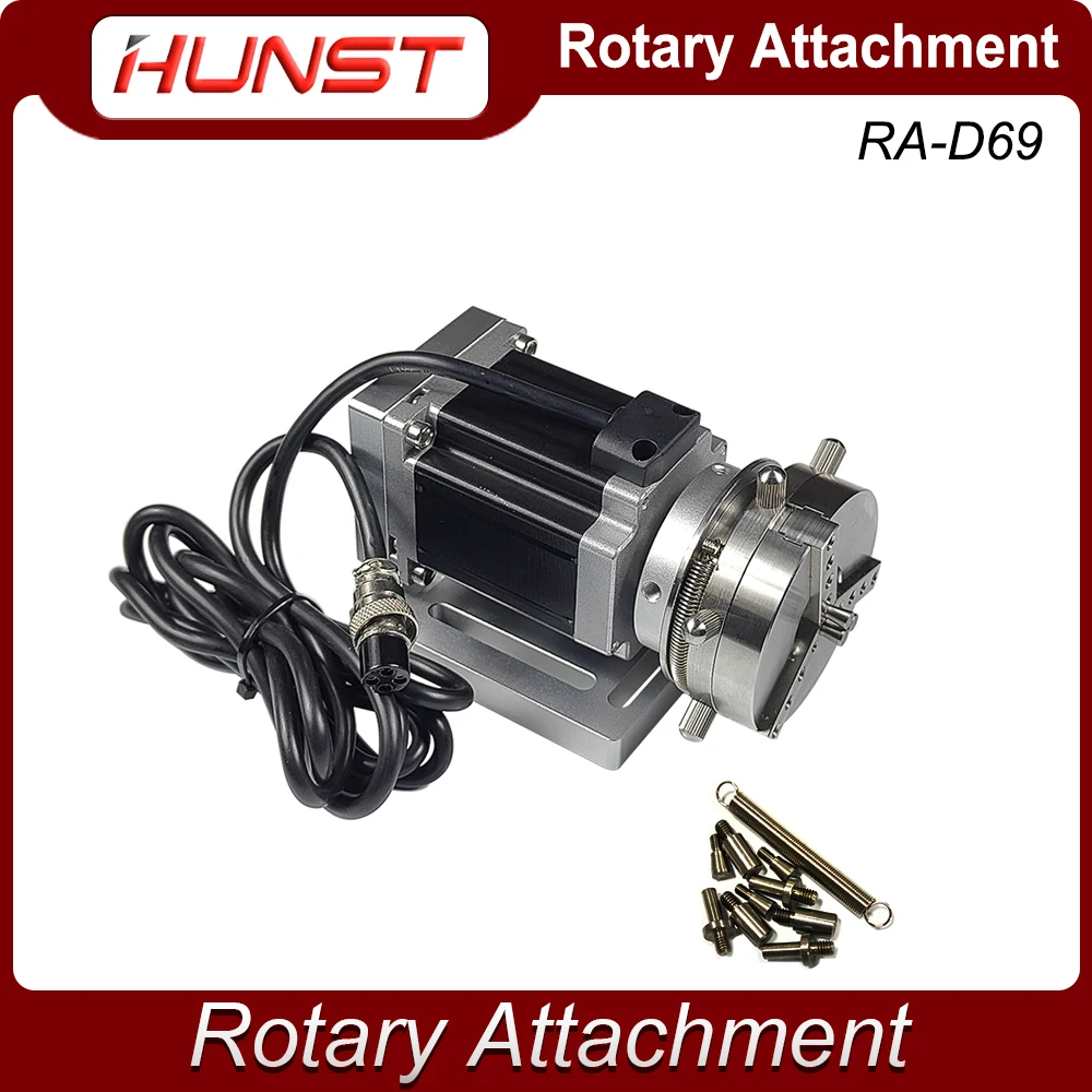 HUNST Rotary Attachment Diameter 69mm Device Fixture Gripper Three Chuck Rotary Worktable for Laser Marking Parts Machine central machinery band saw Woodworking Machinery