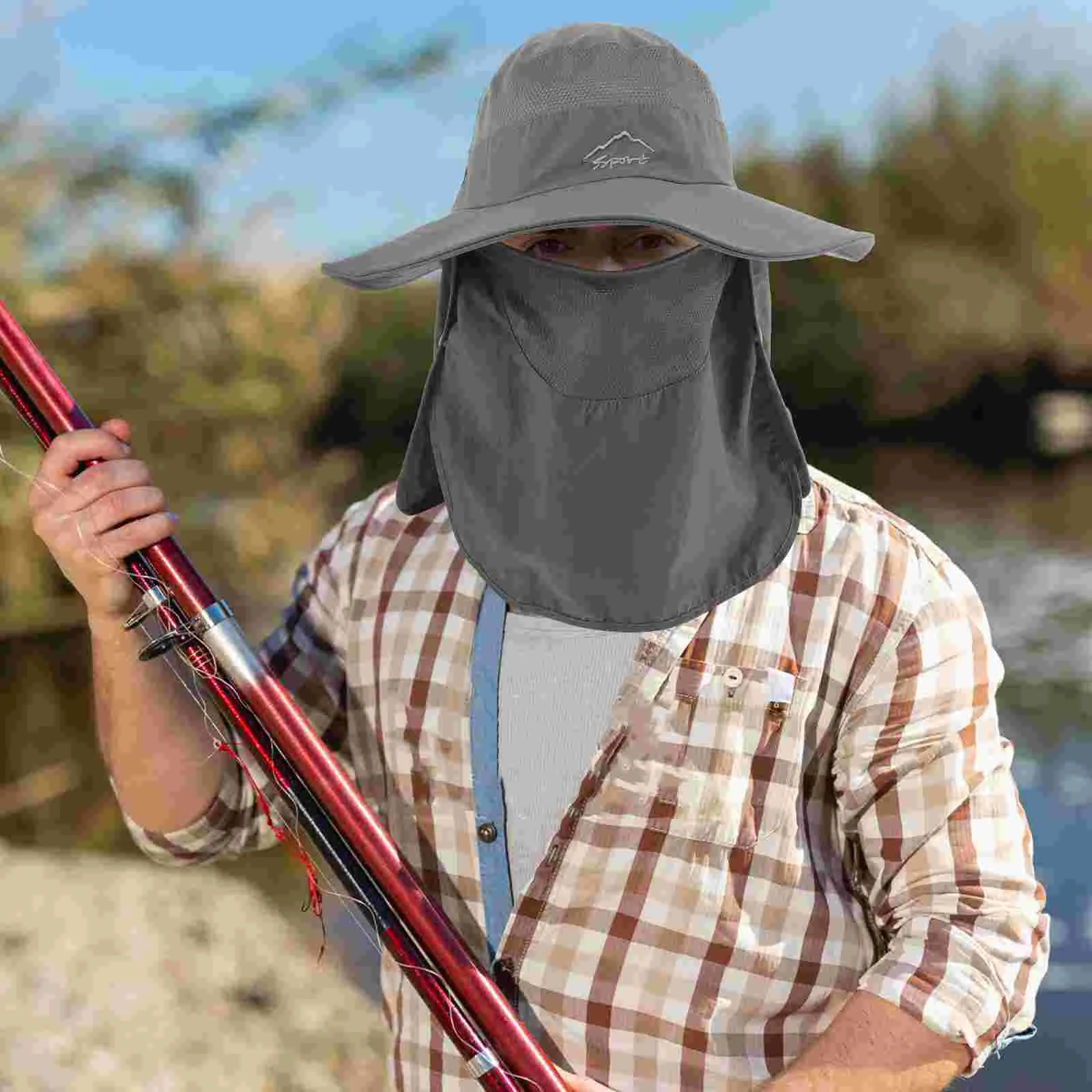 

Fishing Hat Sun Protection Wide Brim Hat Helmet Liner Hat Neck Mask Sweat Wicking Beanie Heads Wrap Bicycle Cycling Hat