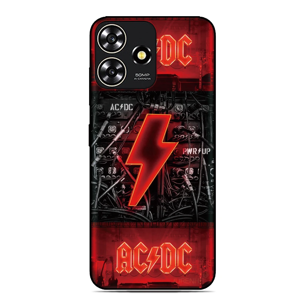AC-DC Band Inspired Phone Case with Music Cover Design