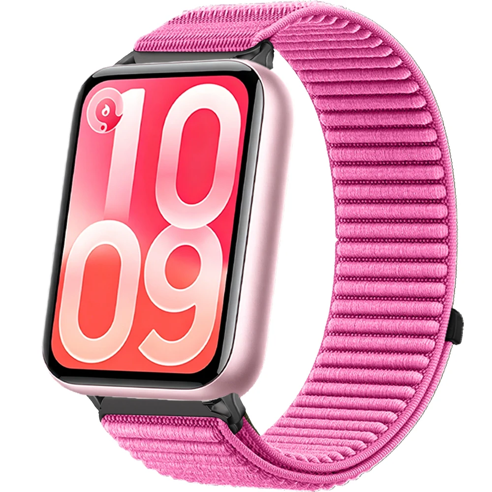 Wave Pattern Nylon Loop Braided Strap, Breathable and Comfortable Wristband Bracelet