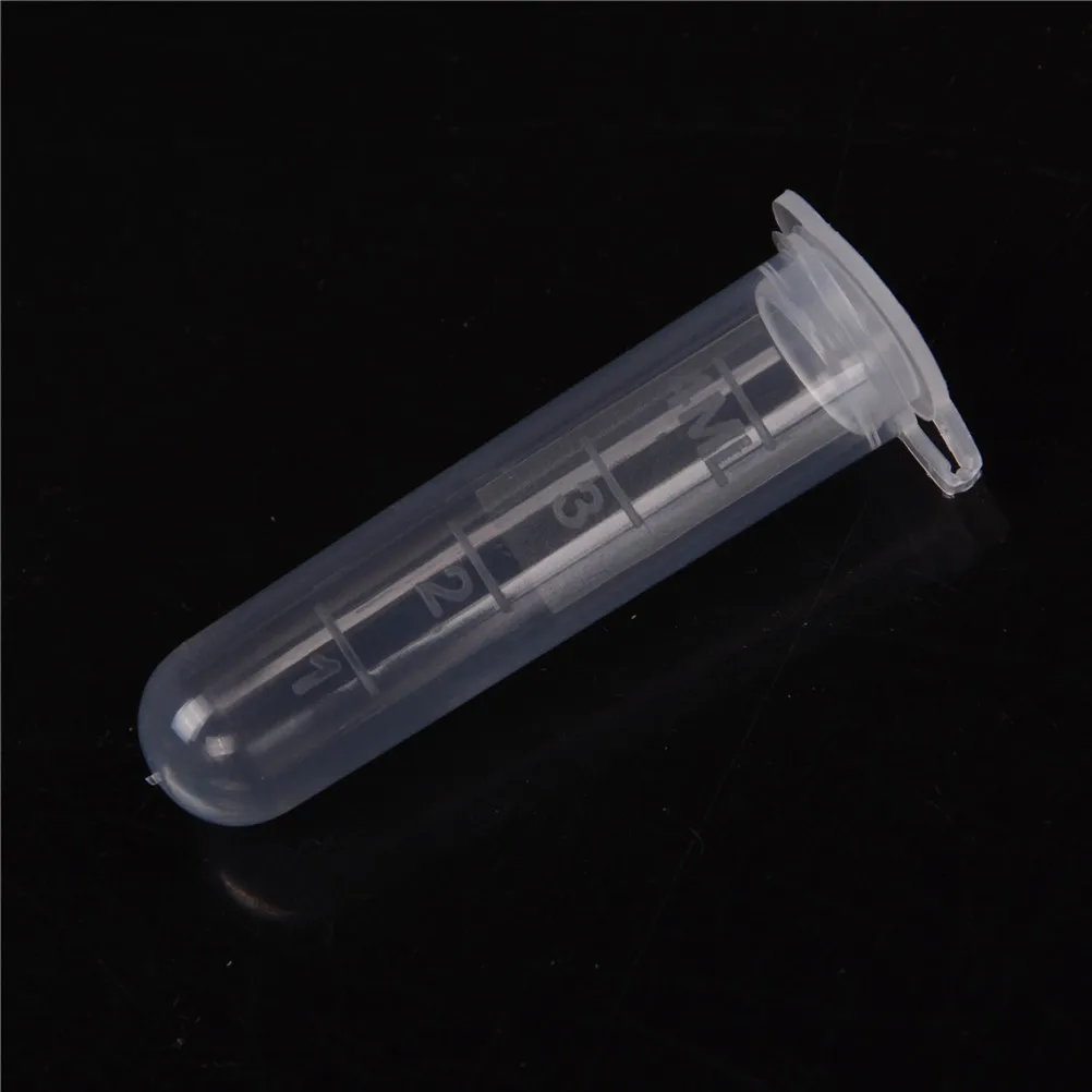 30Pcs 5ml Transparent Micro Plastic Test Tube Centrifuge Bottle Snap-on Lid For Laboratory Sample Storage Container School Stati