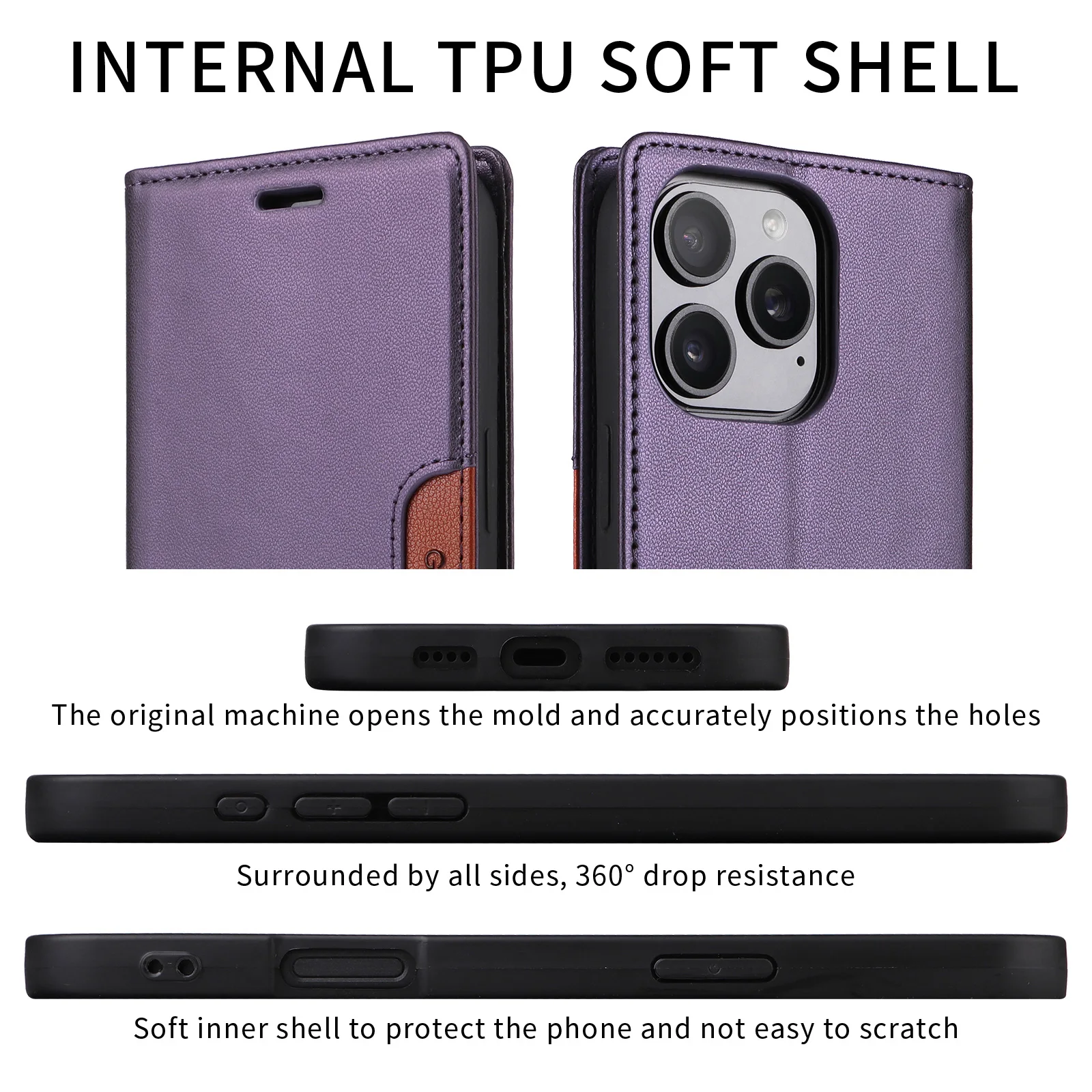 Leather Phone Case Flip Case Leather Wallet Phone Cover For Xiaomi Redmi Note 14 13 12 Pro Plus 11 10S 9 Pro Max