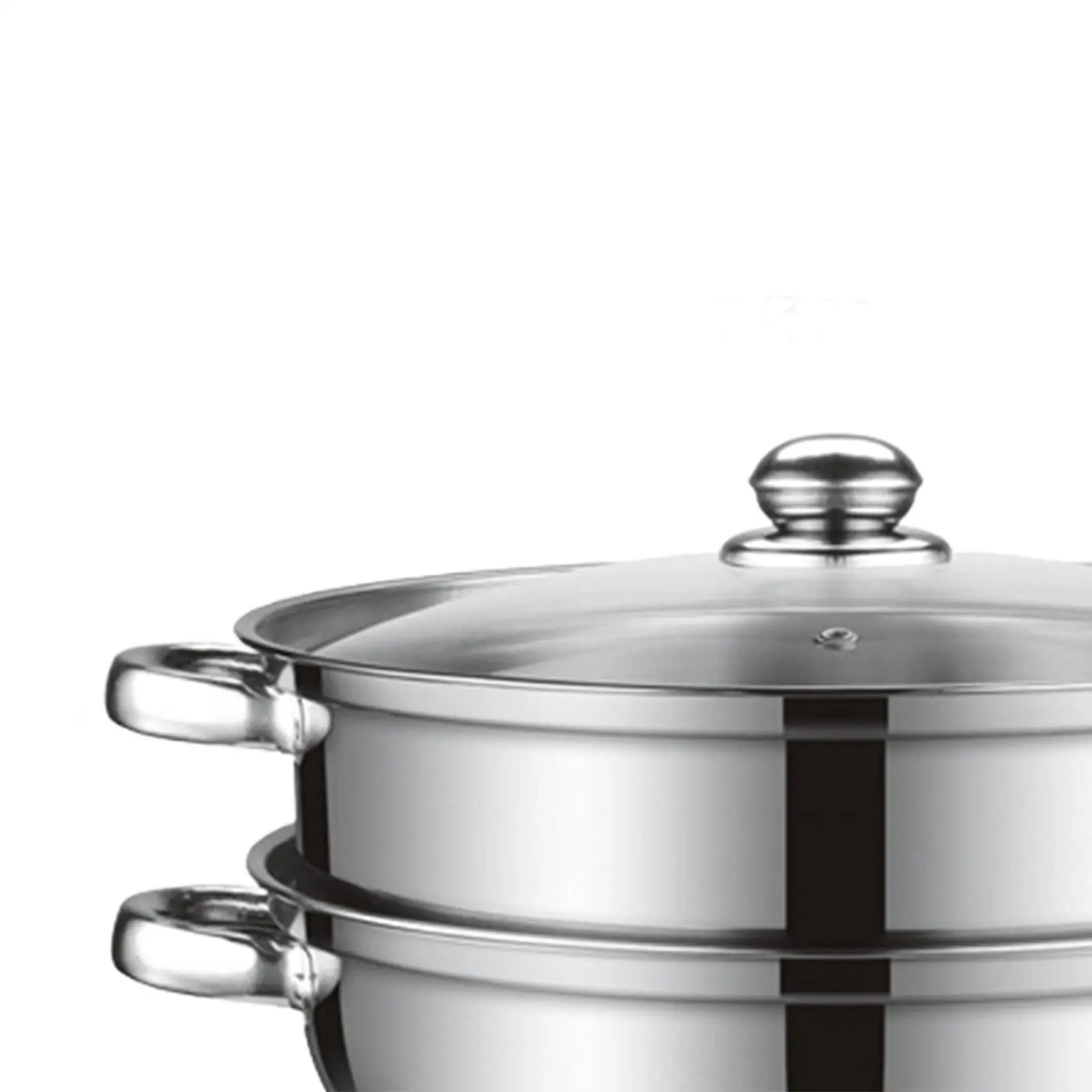 Steamer Pot Steamer Cookware Cooking Pot 2 Tier Kitcken Cooking Tool for for Pasta Veggies Vegetable