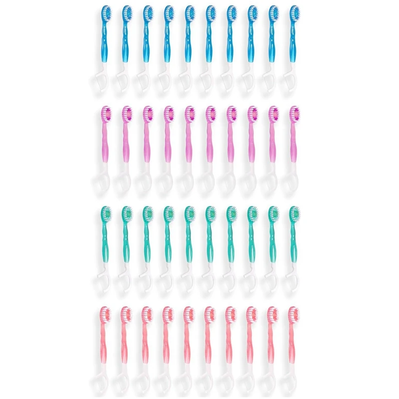 Disposable Mini Travel Toothbrushes 5 In 1 Function Travel Date Portable Individually Packed 40 Pack disposable toothbrush