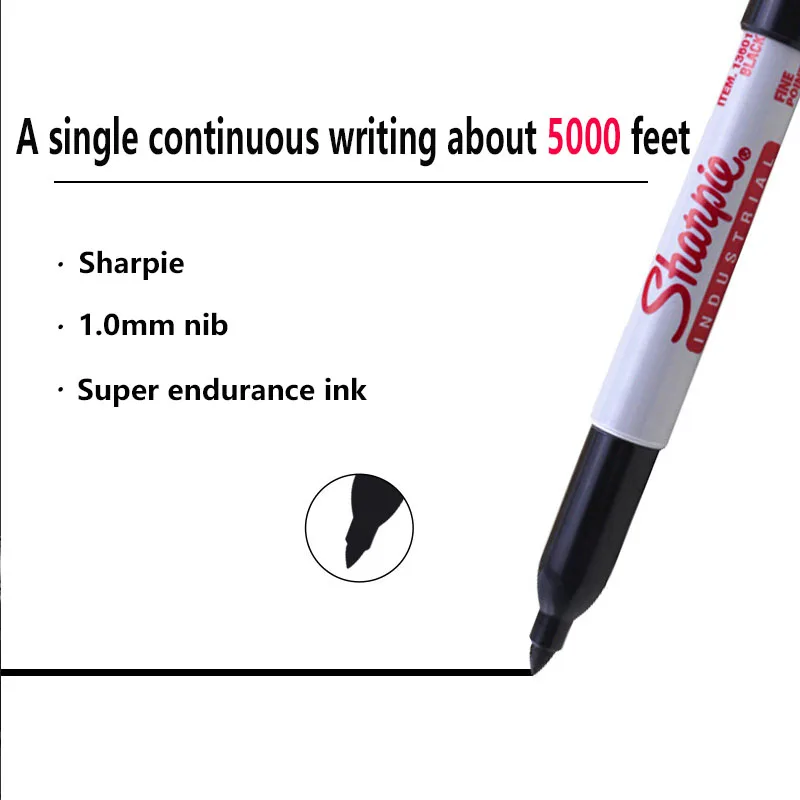 Sharpie High Temperature Oil Marker Pen 1MM Art Dust-free Supplies Doodling Manga Drawing Writing Stationery