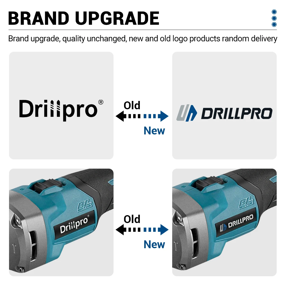 Drillpro 35000RPM 2000W Brushless Angle Grinder Cordless Electric Polishing Grinding Machine Compatible with Makita 18V Battery 3