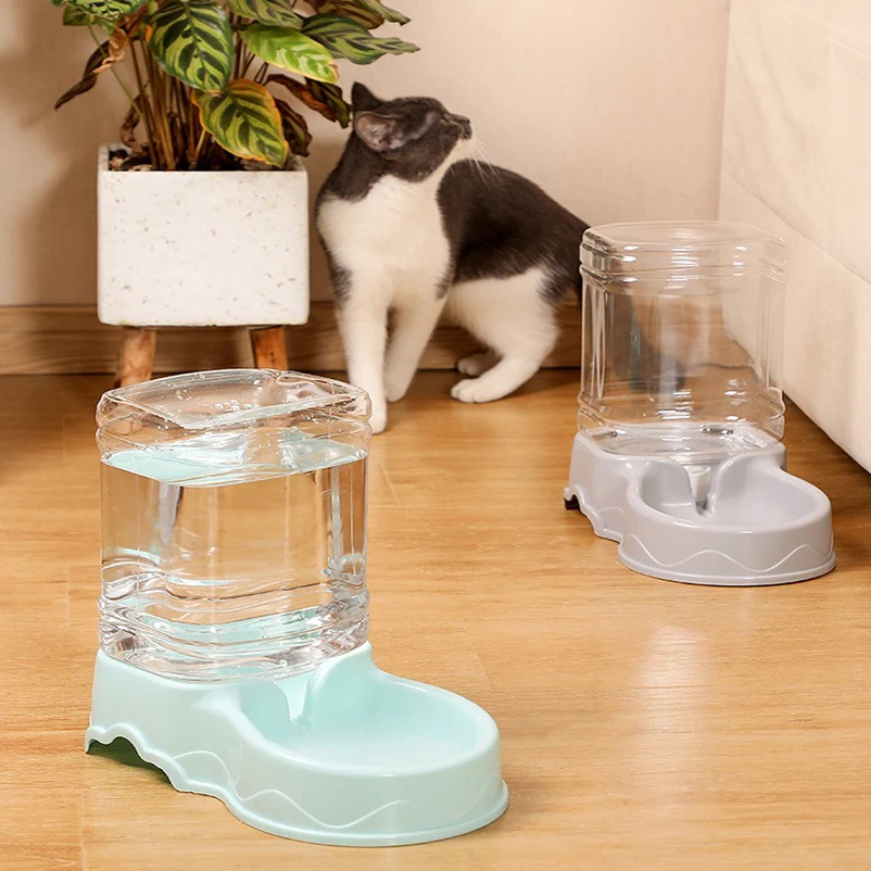 Pet automatic feeder cat drinking water bowl cat bowl dog bowl 3.8L large capacity grain storage barrel pet supplies Pet automatic feeder cat drinking water bowl cat bowl dog bowl 3.8L large capacity grain storage barrel pet supplies