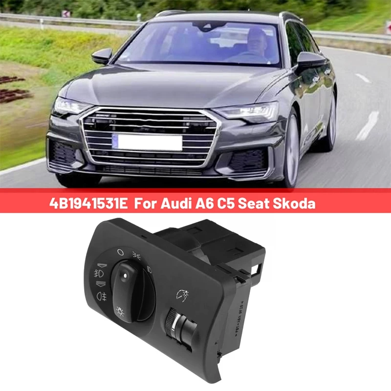 

1 Piece 4B1941531E Fog Light Control Switch Car Light Accessories For A6 C5 Seat Skoda