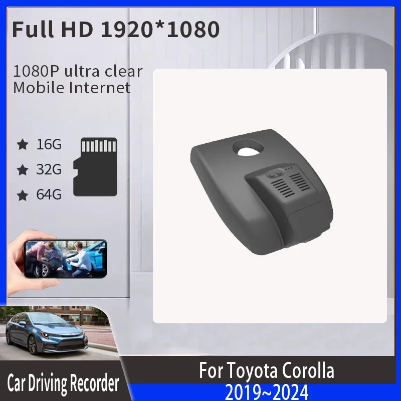 Dvd Per Auto Per Toyota Corolla E210 2021 ~ 2024 Dashcams Di Avvertimento Lettore Voor Registratori Stradali Fotocamera Dvr Dash Cam Wifi Accessori Au