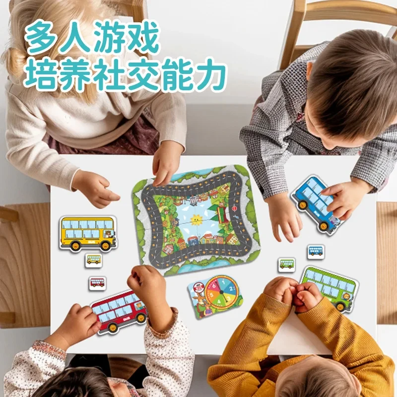 Children Board Game For Kids 4-5 Year Olds Parent Child Early Educational Cognitive Math Tabletop Toys Quick Game Play at Home