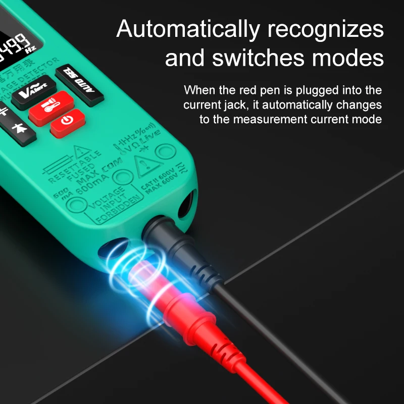 Smart Digital Multimeter Rechargeable Electronic Tester AC DC Contactless NCV Automatic Test Easy operate lightweight high quali 4