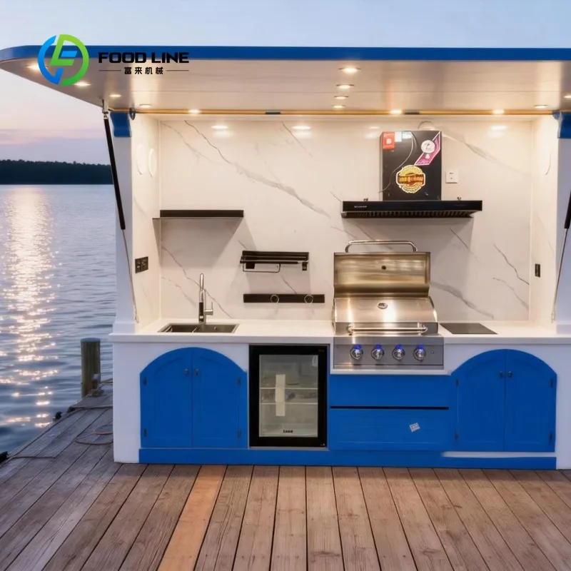 Customized Space Saving Foldable Camp Kitchen Integrated Gear Storage Garden Camping Portable Outdoor Furniture 1