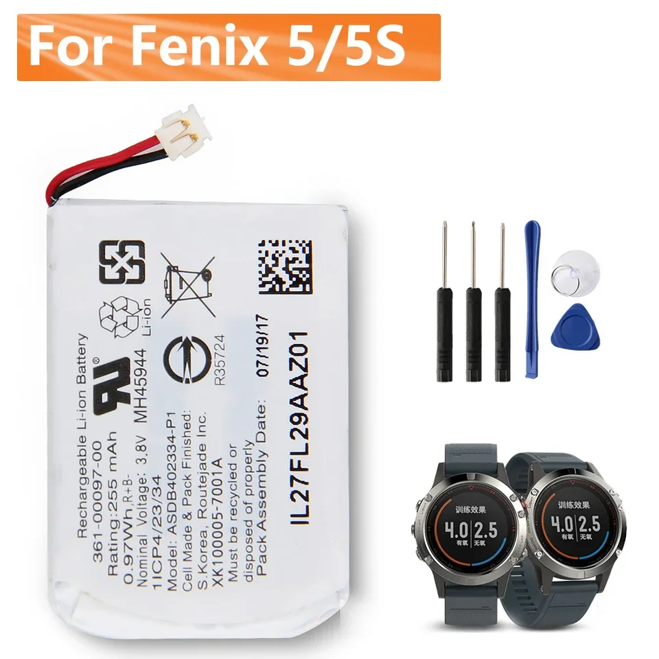 24時間以内発送 バッテリー新品！GARMIN fenix5S 交換用バッテリー,Garmin Fenix 5s 361-00096-00 fenix 5 fenix 6 361