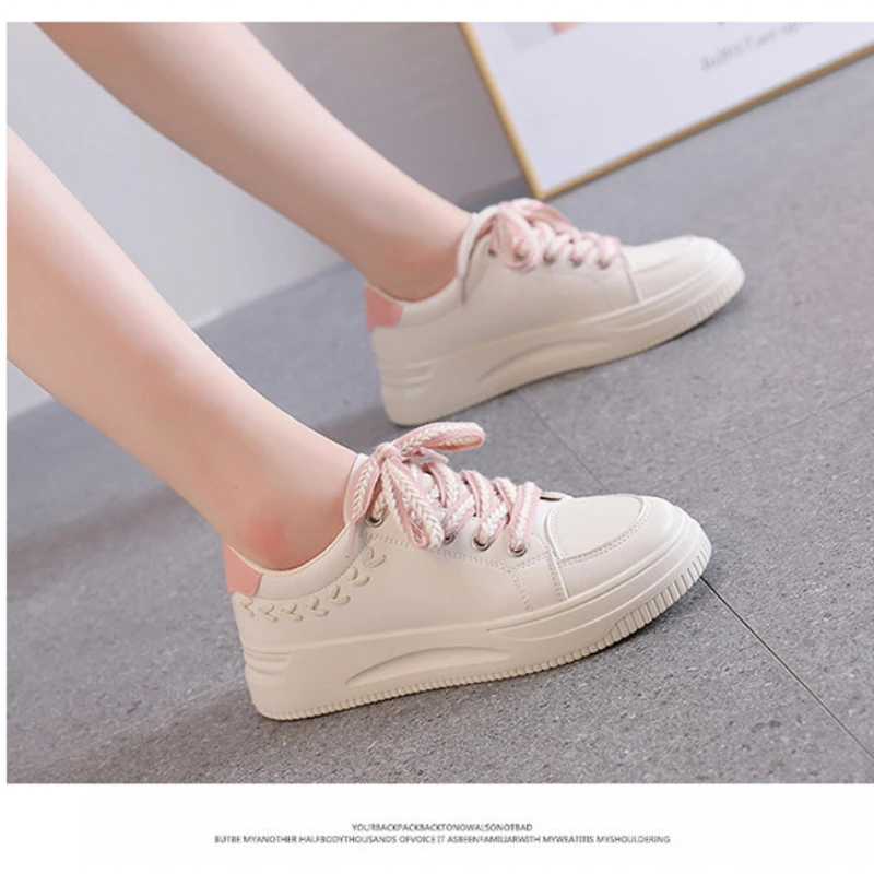 Women Platform Casual Shoes Height Increasing Chunky Sneakers for Youth Girls Outdoor Trainers Female Ladies Thick Sole Footwear