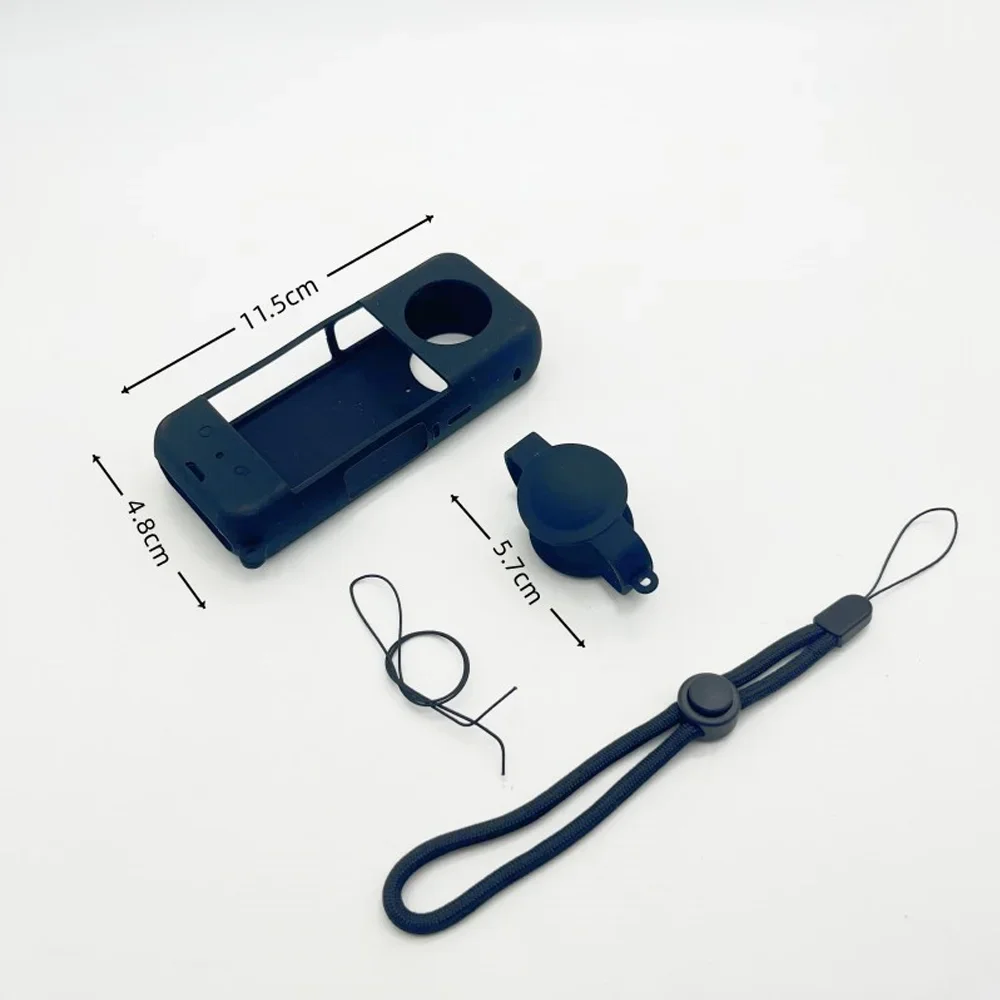 Silicone Protective Cover & Lens Cap for Action Camera - Anti-Scratch Case