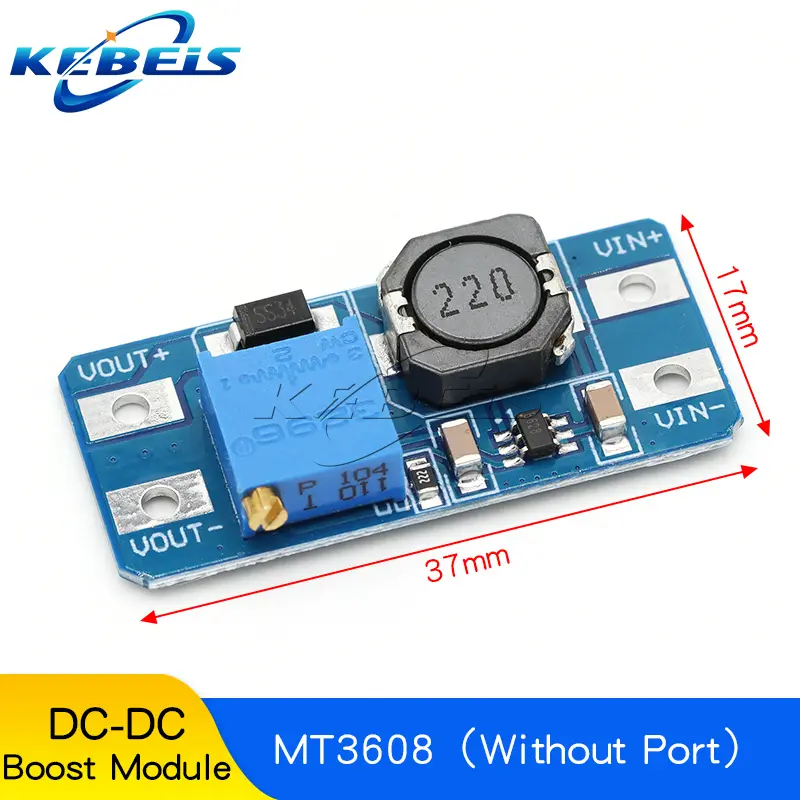 MT3608 DC-DC Adjustable Boost Module 2A Boost Plate Step Up Module TYPE-C MICRO USB 2V-24V to 5V 9V 12V 28V - Image 9