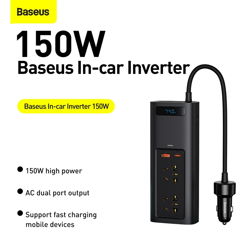 baseus-150w-car-inverter-dc-12v-to-ac-220v-auto-converter-inversor-led-display-usb-type-c-fast-charger-for-car-power-adapter