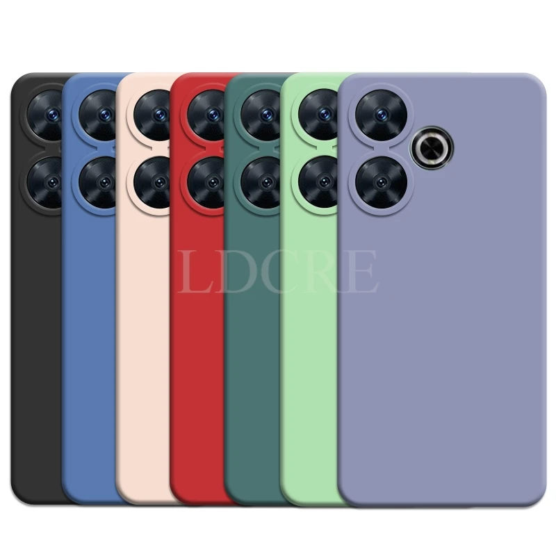 

For Xiaomi Redmi 13 Case Liquid Silicone Plain Coque Cover Redmi 13 Case TPU Soft Rubber Protective Phone Case Redmi 13 Cover