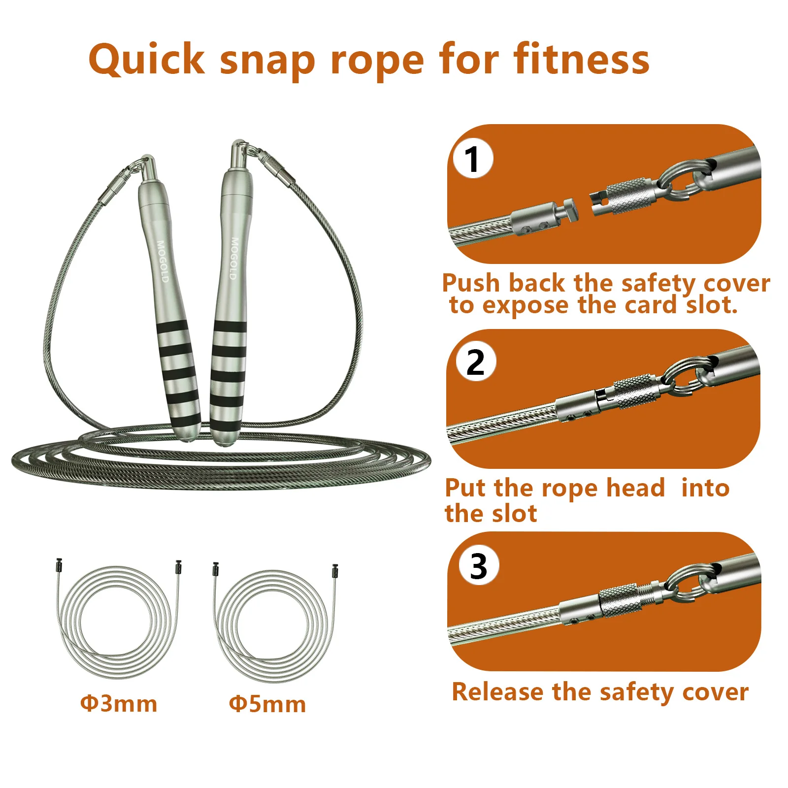 Crossfit Speed Jumping Rope Home Gym Steel Wire Durable For Men Fast Jump Rope loss weight Sport Exercise Workout Equipments 4