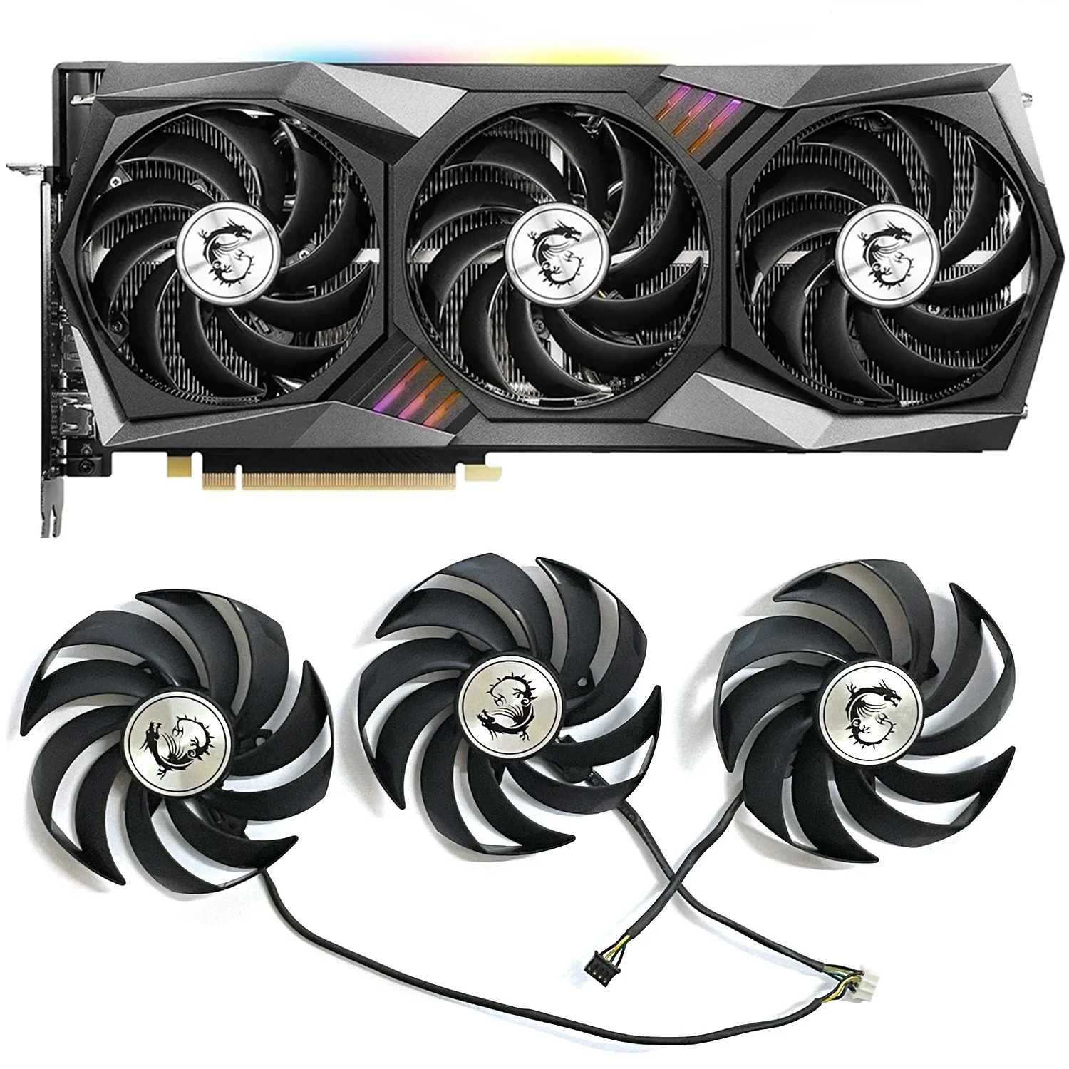 Originale Muslim90 Mm 4Pin Per Msi Geforce Rtx3080 3080Ti Rtx3060 3060 Ti Rtx 3070 3080 3090 Gaming X Trio Scheda Grafica F